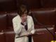 Video shows House Speaker Nancy Pelosi wiping her nose with her bare hand and then wipe it on the shared podium
