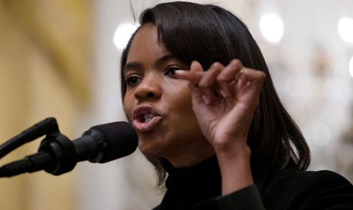 The mainstream media is "trying to inspire a race war" in an election year according to Candace Owens, who urged her African American compatriots to stop rioting and acting "like a trained chimpanzee every single time the media runs a story."