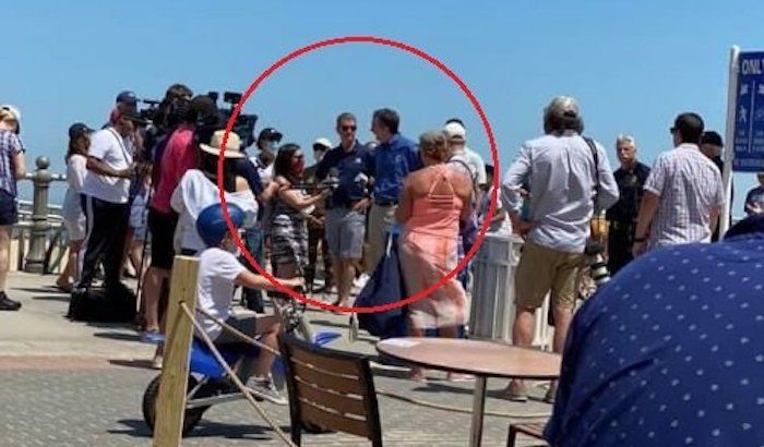 Virginia Gov. Ralph Northam spotted at beach not social distancing and not waring a mask