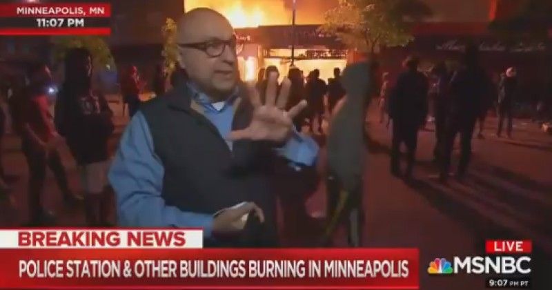 MSNBC reporter claims protesters are not unruly