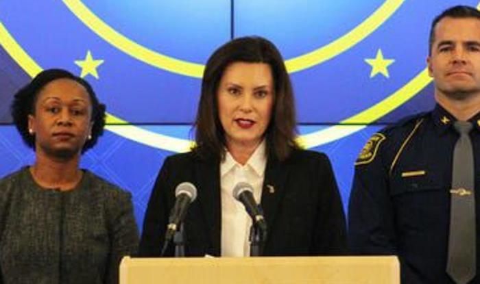 Governor Gretchen Whitmer boasts that police are monitoring the conversations of protestors