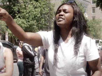 Black Lives Matter activists are "the racists" because “when black people kill black people, they don’t come out and do this crap. The only time they do this crap is when a white person does it,” Nestride Yumga, an American citizen who immigrated from Africa, told BLM protestors on Sunday.