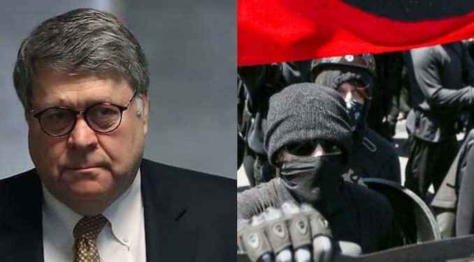 AG Barr creates task force to take down anti-government extremists such as Antifa