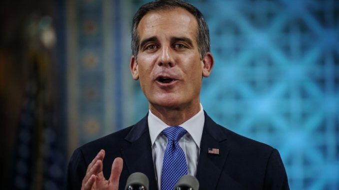 Los Angeles Democrat Mayor Eric Garcetti says institutional racism is to blame for homelessness, not his liberal policies