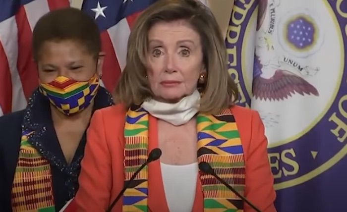 Nancy Pelosi declares a chokehold is the same as a lynching and says she is confident Republicans will help Democrats ban them