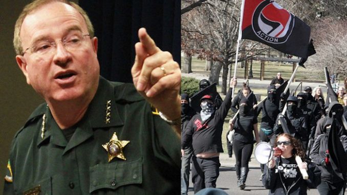 Polk County Sheriff Grady Judd has delivered a strongly worded message for Antifa thugs traveling to his community intent on causing chaos.