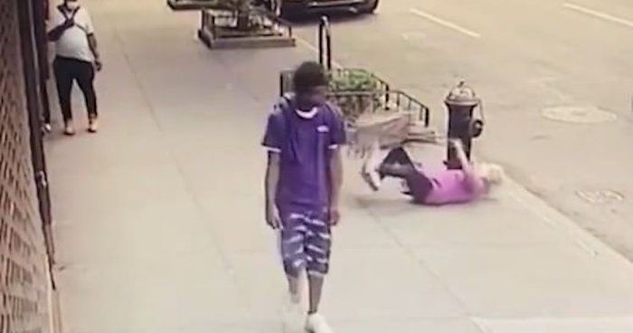 NYPD arrest thug who punched 91-yr-old woman who fell to the ground
