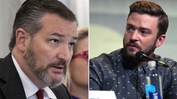 Republican Sen. Ted Cruz (R-TX) slammed Justin Timberlake after the singer called on his legion of social media followers to donate to an organization providing bail money for arrested "protesters."