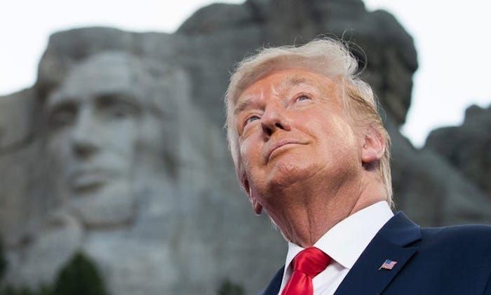 President Trump declares that Mount Rushmore will stand forever