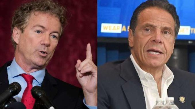 Senator Rand Paul calls for Gov. Andrew Cuomo to be impeached for nursing home deaths