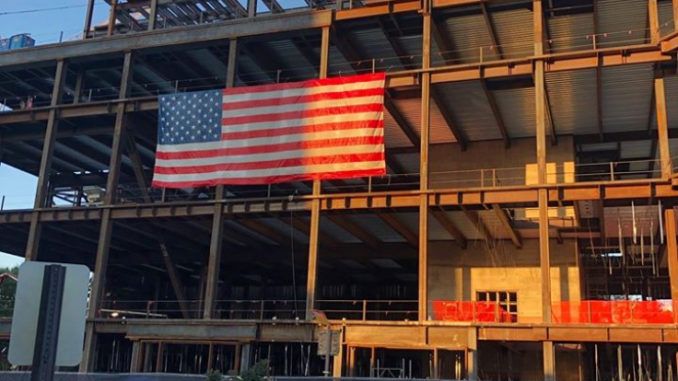 Virginia officials order U.S. flag to be removed from construction site
