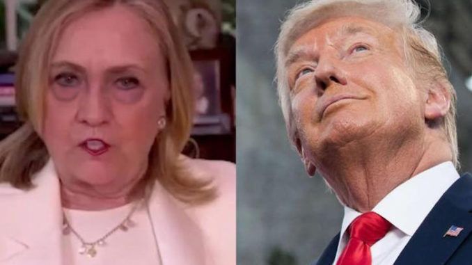 Twice-failed presidential candidate Hillary Clinton, who won't shut up about 2016, sent irony meters through the roof this week when she warned Trump "won't go quietly" if he loses in November.