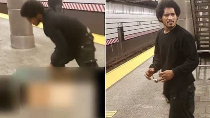 Man filmed at Manhattan subway raping woman at 11am in the morning as she screams and bystanders beg him to stop