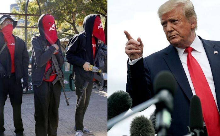 Trump designates Antifa and KKK terrorist organizations