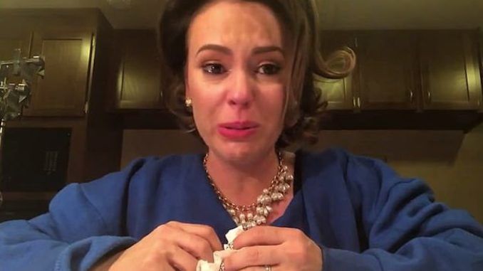 Alyssa Milano claims you cannot support the U.S. if you support Trump