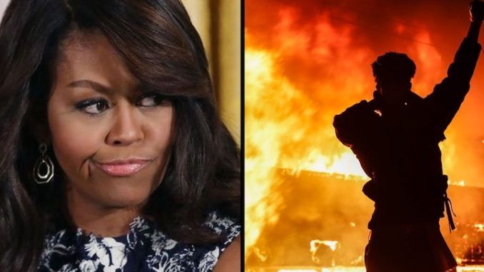 Michelle Obama says it is racist to call Black Lives Matter violent