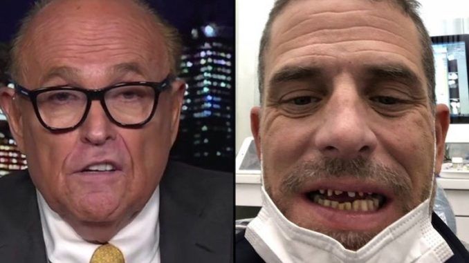 Rudy Giuliani says photos on Hunter Biden hard drive will shock hell out of public