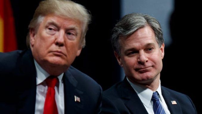 FBI Director Christopher Wray had Hunter Biden's sickening laptop from hell since December last year but didn't tell President Trump about it
