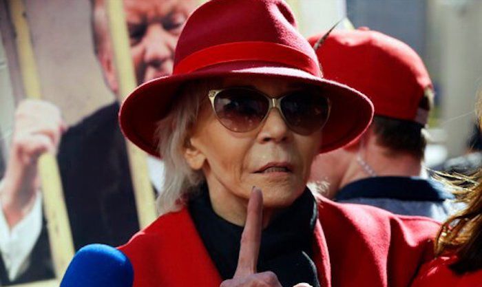 Jane Fonda says coronavirus is God's gift to the left as it will help Biden win