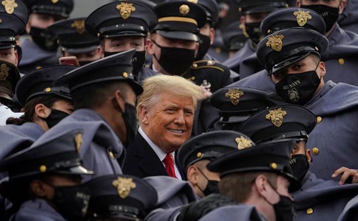 Thousands of Army-Navy Patriots cheer Trump as he visits West Point