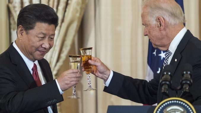 Chinese government boast Joe Biden will protect China from America's allies