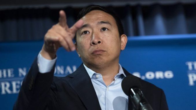 Andrew Yang advocates barcodes to identify those who have received COVID vaccine