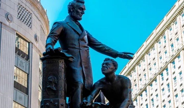 Boston tears down Lincoln statue because he is white