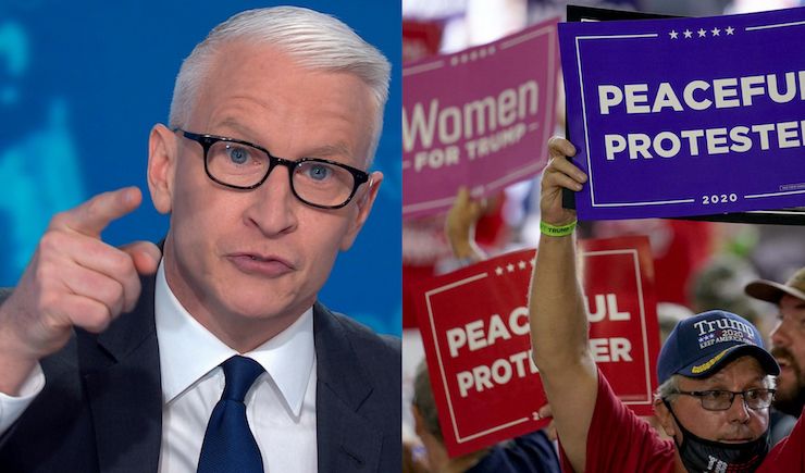 CNN's Anderson Cooper declares Trump supporters hate the police