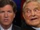 Tucker Carlson says George Soros is trying to take his show off the airwaves