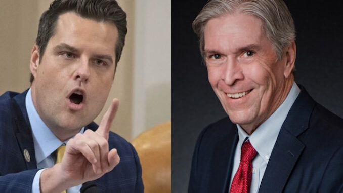 Rep. Gaetz names and shames deep state spook who tried to extort him for millions of fake sex trafficking allegations