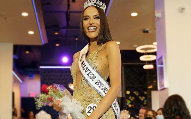 Biological male crowned miss silver state USA