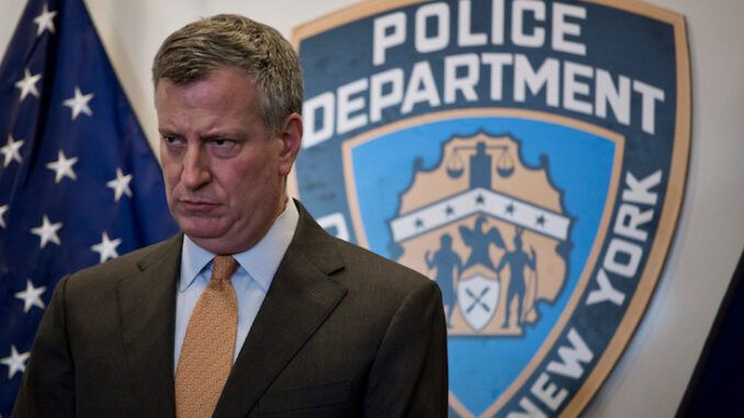 New York mayor Bill de Blasio orders NYPD to make home visits to people who make hurtful comments