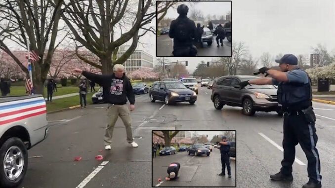Oregon police arrest driver for defending himself against Antifa attempted murder