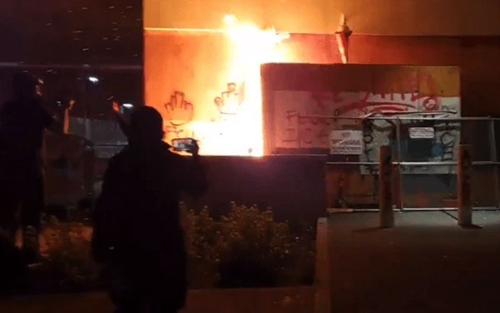 Antifa sets Portland ICE facility on fire with officers inside the building
