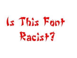 CNN racist font