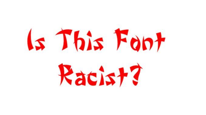 CNN racist font