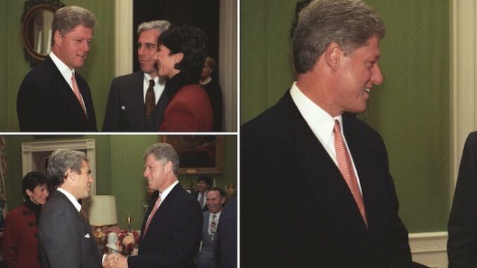Previously unreleased photo's show Bill Clinton meeting billionaire pedophile Jeffrey Epstein at the White House