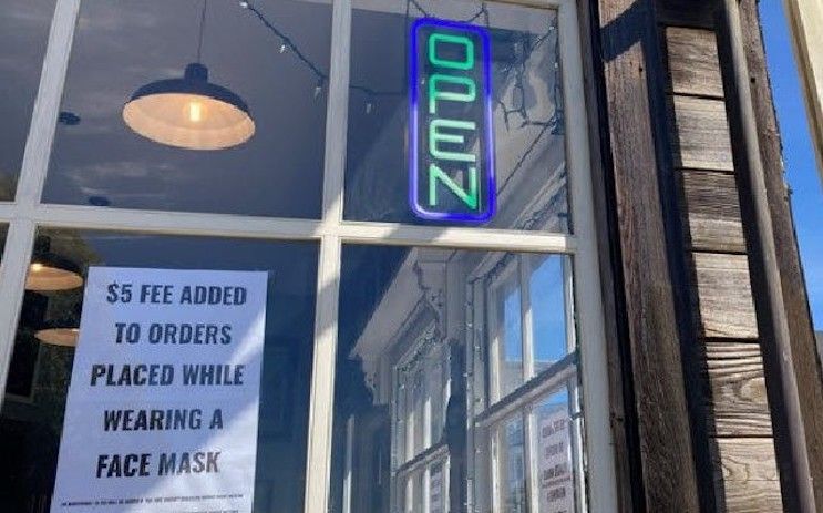 California cafe charging leftists an extra 5 dollars if they wear a mask