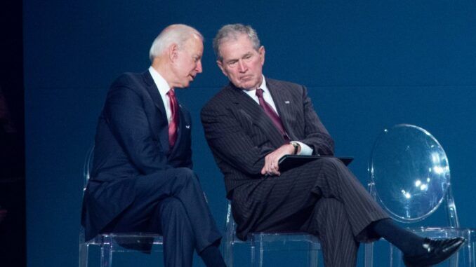 Biden and Bush