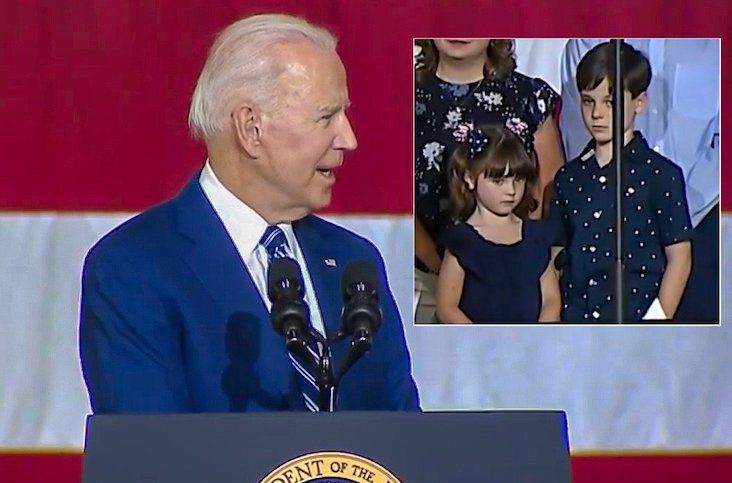 President Biden tells little girl she looks like a 19 year old with her legs crossed