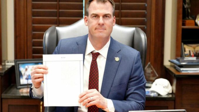 Oklahoma Gov. Kevin Stitt signs bill banning schools from teaching critical race theory
