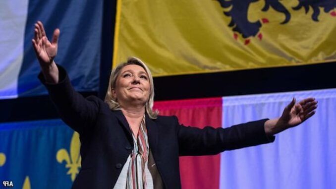 Over 60 per cent of police and military say they will vote for Marine Le Pen in next year's French presidential election.