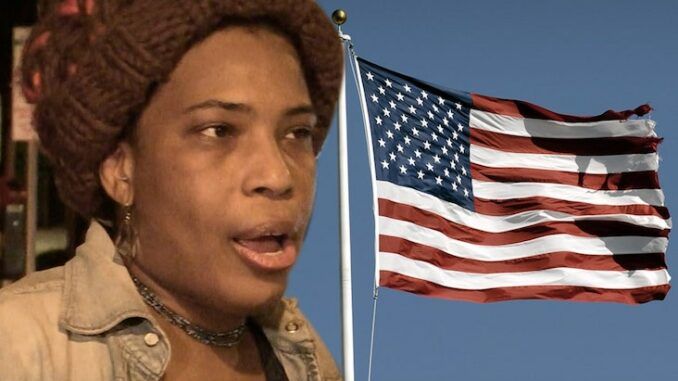 Macy Gray trashes the US. flag again saying its hateful and divisive