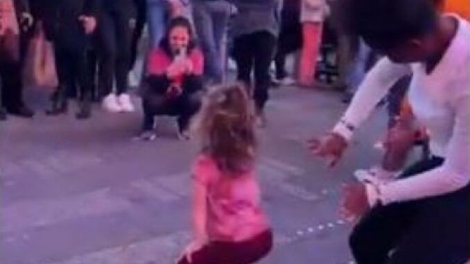 Viral video shows toddler twerking openly in New York City as pedophiles cheer and applaud