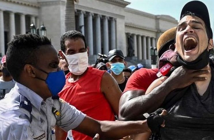 Black Lives Matter appears to support the police brutality happening in Cuba