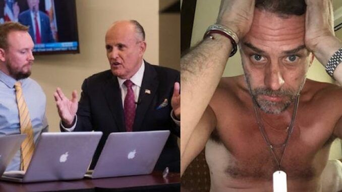 Former Trump attorney Rudy Giuliani claims the FBI were offered hard drives belonging to Hunter Biden but they wanted nothing to do with it.