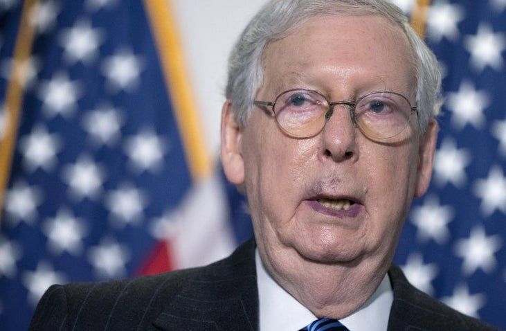 Mitch McConnell threatens to work with Dems to shut down America again unless Americans get the Covid vaccine