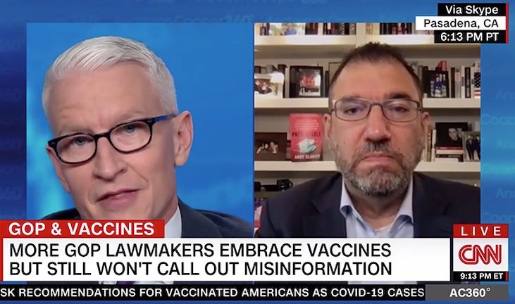 CNN advocates for segregating unvaccinated people from the rest of the population