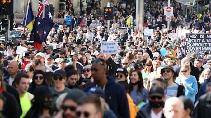 Thousands of Australians rise up to reject the New World Order