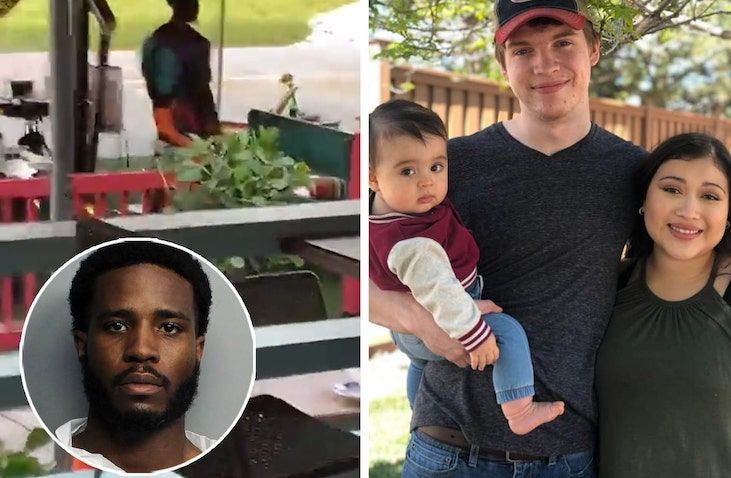 Dad shot dead protecting his baby son by black man in Miami